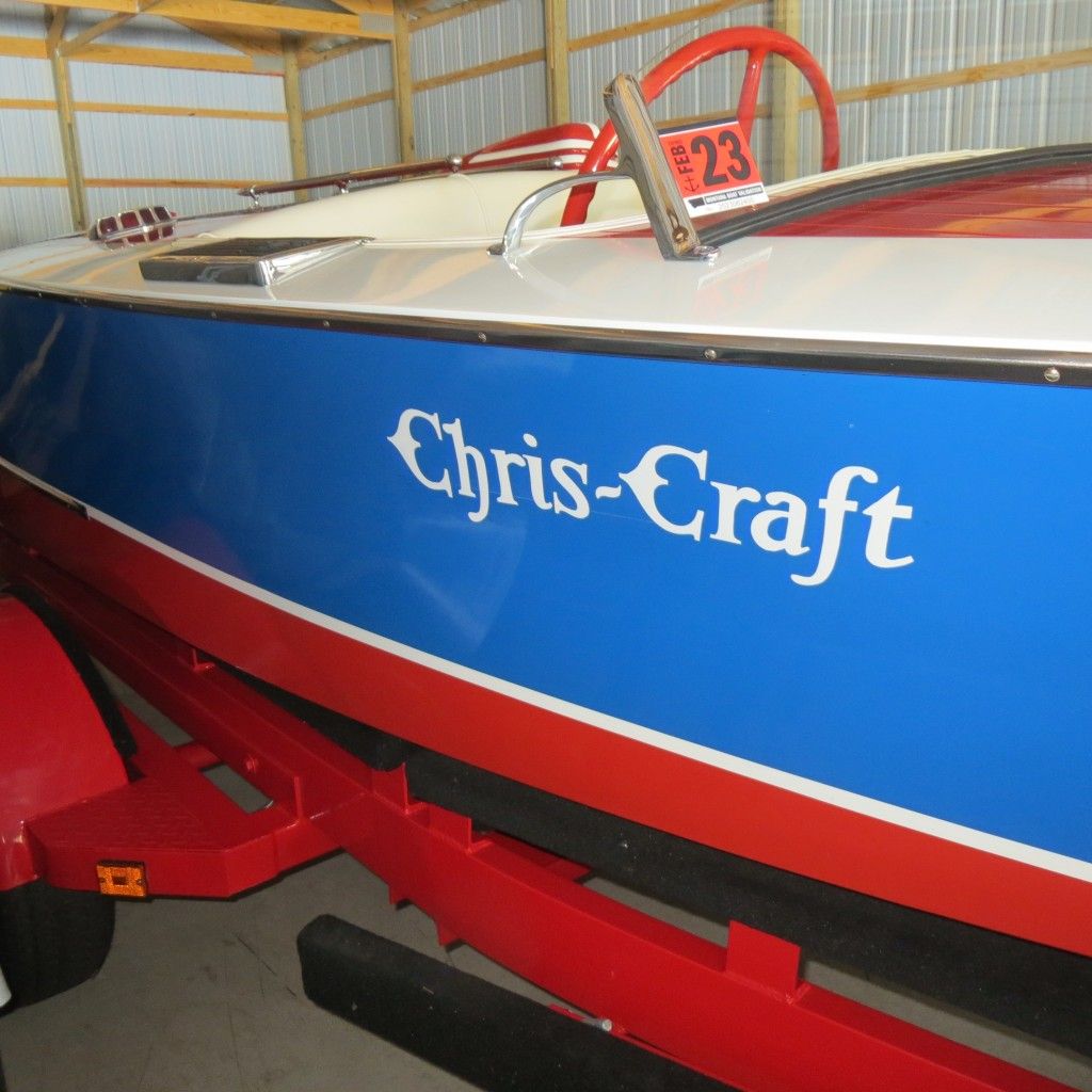 1937 Chris Craft Red/Wht/Blue Special Race Boat - image 7